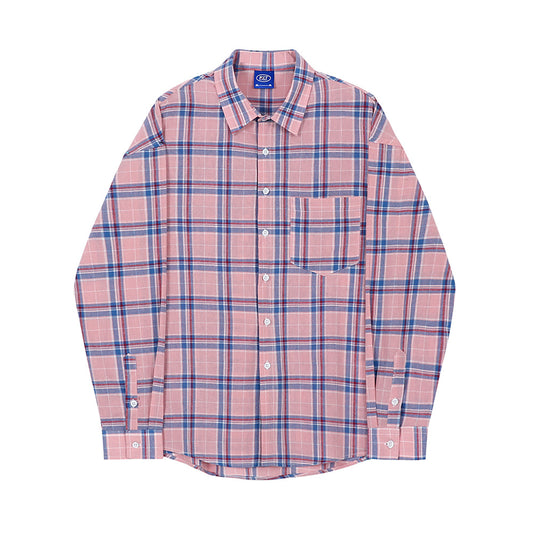 Camisa Cuadros Retro Rosa - Estilo Pareja