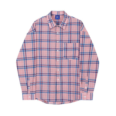 Camisa Cuadros Retro Rosa - Estilo Pareja