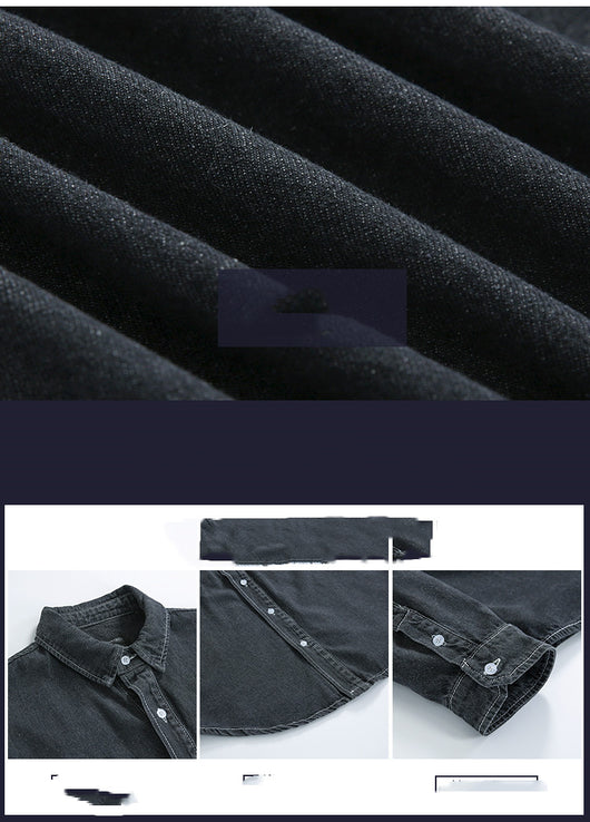 Camisa de Trabajo Holgada Estilo Japonés para Hombre - Image 5