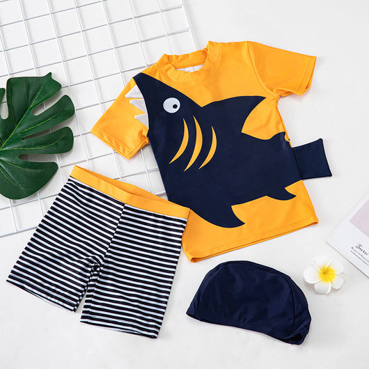 Traje de Baño Infantil Coreano con Protección Solar - Secado Rápido para Niños - Image 4