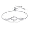 Pulsera de Plata Esterlina 925 Diseño Palma