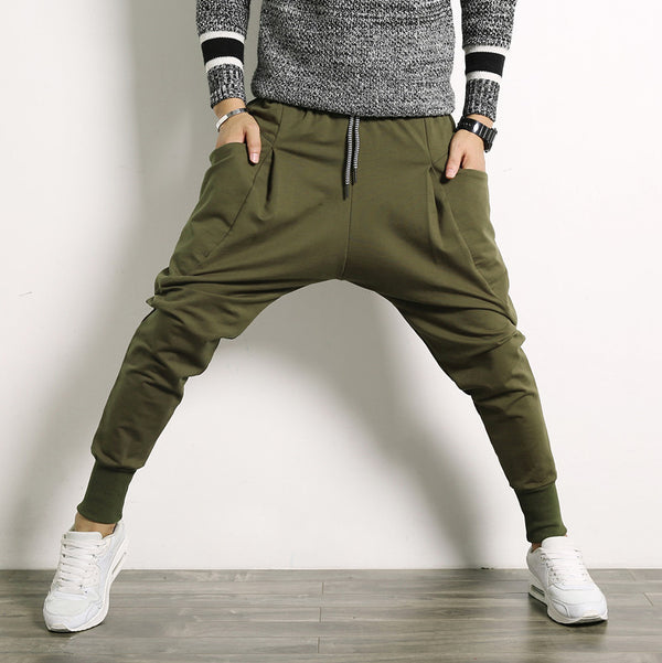 Pantalones Harem Suspender Talla Grande Estilo Japonés - Cómodos y Versátiles para Hombre