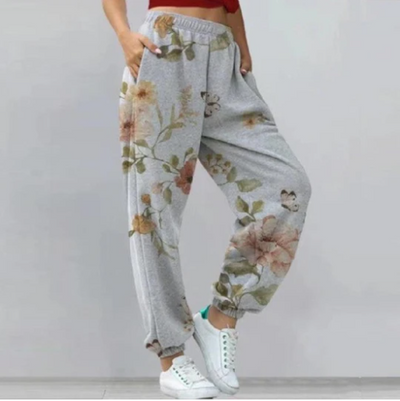 Pantalones Sueltos Casuales con Estampado Floral para Mujer - Image 4