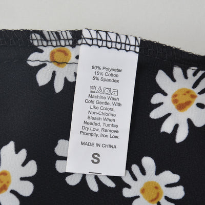 Falda Slim de Gasa con Estampado de Margaritas Literario - Image 10