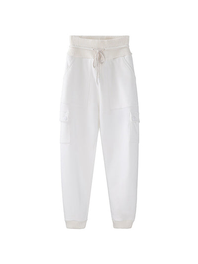 Pantalón Talle Alto Holgado Plus con Cintura Acolchada