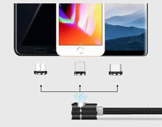 Cable Magnético en Ángulo USB-C Compatible con Apple - Carga Rápida y Reversible - Image 8