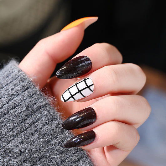 Uñas Postizas con Diseño de Gota de Agua Removibles - Image 18