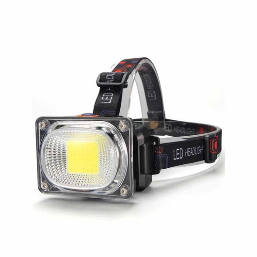Linterna Frontal LED COB Recargable Ultra Potente para Trabajo y Emergencias