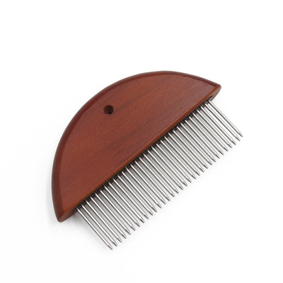 Peine Deslanador de Acero Inoxidable para Perros y Gatos con Mango de Madera - Image 11
