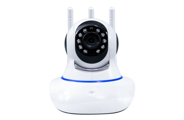 Cámara de Vigilancia Inteligente WiFi con Cabezal Rotatorio y Visión Nocturna HD