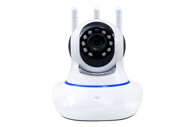 Cámara de Vigilancia Inteligente WiFi con Cabezal Rotatorio y Visión Nocturna HD
