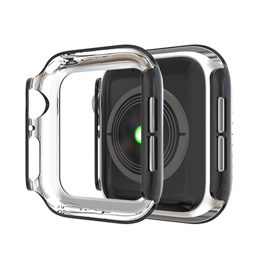 Funda Protectora Electrochapada con Diamantes para Apple - Diseño Hueco Doble Fila - Image 10