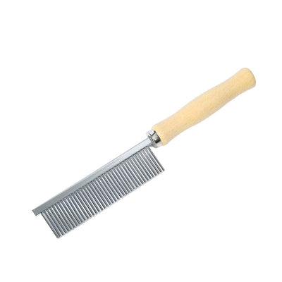 Peine Deslanador para Perros y Gatos con Mango de Madera Grande - Image 9