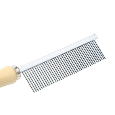 Peine Deslanador para Perros y Gatos con Mango de Madera Grande - Image 10