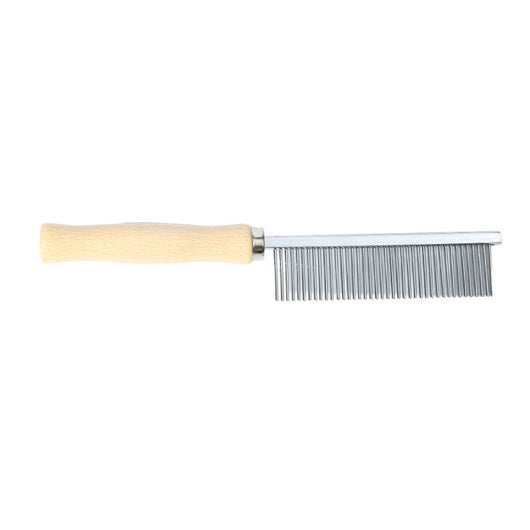Peine Deslanador para Perros y Gatos con Mango de Madera Grande - Image 3