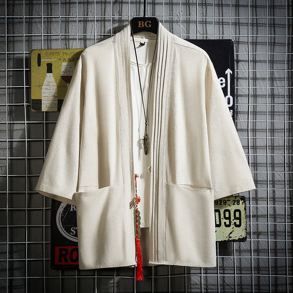 Blusa Hanfu con Borlas de Monedas de Cobre