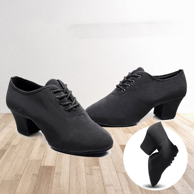 Zapatos de Danza Cuadrada con Suela Blanda - Calzado Profesional para Instructores - Image 8