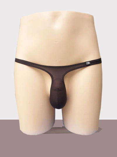 Bóxer Tipo Tanga para Hombre en Seda de Hielo Translúcida con Bolsillo Levantador - Image 10