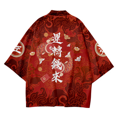 Kimono Cardigan Hombre Estilo Festivo - Mangas 3/4 Tendencia Oriental - Image 14