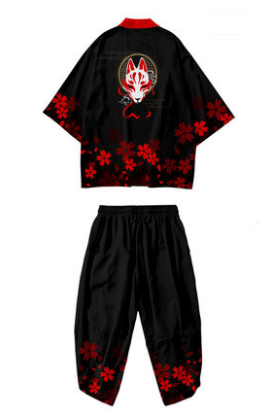 Kimono Cardigan Hombre Estilo Festivo - Mangas 3/4 Tendencia Oriental - Image 9