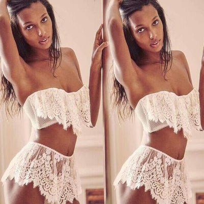 Conjunto Sexy de Short con Encaje y Envolvente para uso en Ecuador - Image 4