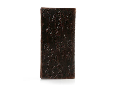 Billetera Vintage de Cuero para Hombre con Dragón Tridimensional - Image 9