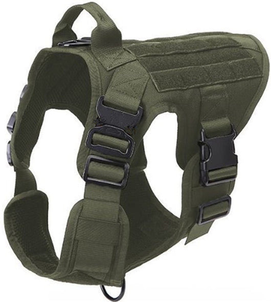 Arnés Táctico Ajustable para Perros - Cinturón de Seguridad Militar Doble Gancho - Image 2