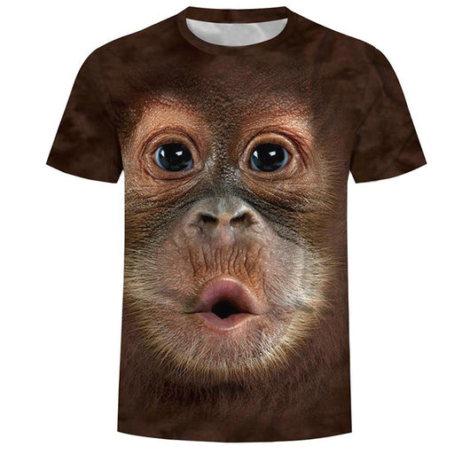 Playera para Hombre con Estampado 3D de Mono Tropical - Image 19