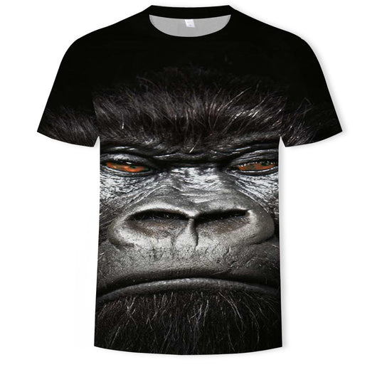 Playera para Hombre con Estampado 3D de Mono Tropical - Image 24