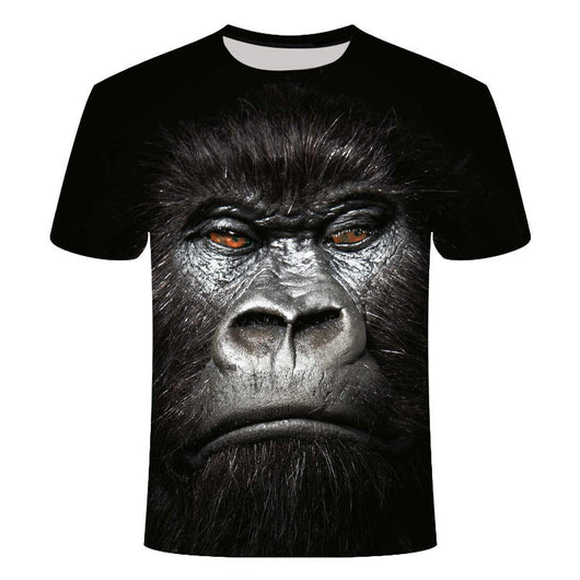 Playera para Hombre con Estampado 3D de Mono Tropical - Image 30