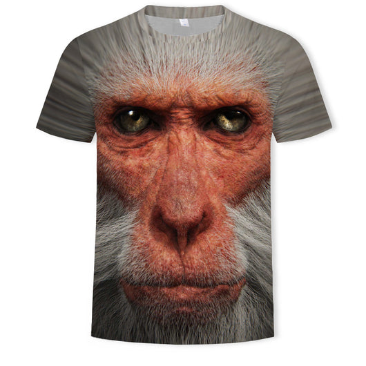 Playera para Hombre con Estampado 3D de Mono Tropical - Image 3