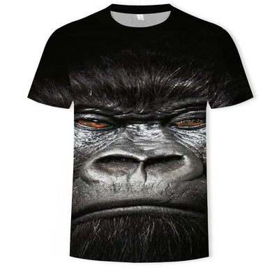 Playera para Hombre con Estampado 3D de Mono Tropical - Image 2
