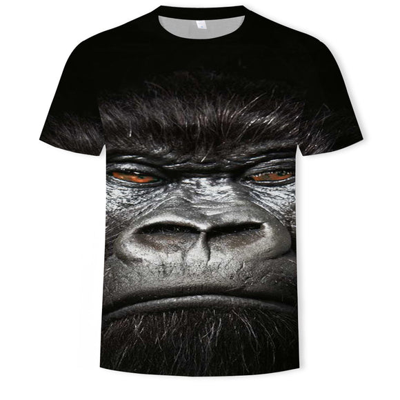 Playera para Hombre con Estampado 3D de Mono Tropical