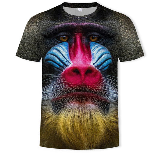 Playera para Hombre con Estampado 3D de Mono Tropical - Image 17