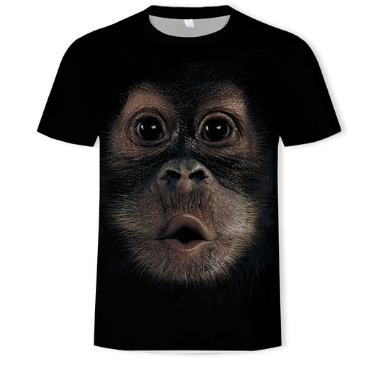 Playera para Hombre con Estampado 3D de Mono Tropical - Image 14