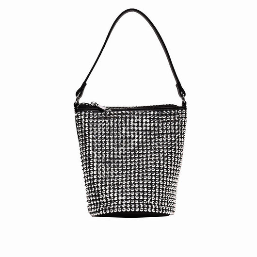 Bolso Mensajero Diamante Brillante con Cadena Decorativa - Image 6