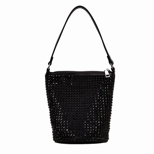 Bolso Mensajero Diamante Brillante con Cadena Decorativa