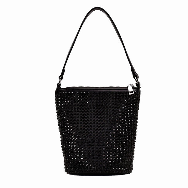 Bolso Mensajero Diamante Brillante con Cadena Decorativa