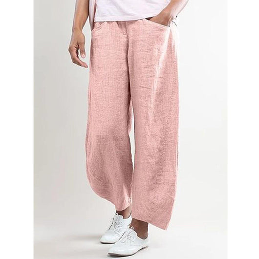 Pantalones de Lino y Algodón Anchos Modernos - Image 6