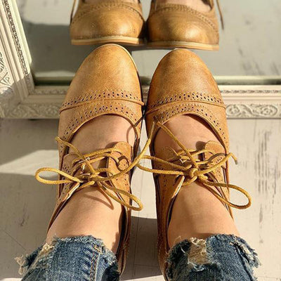 Zapatos Talla Grande 43 Mujer Verano Estilo Retro Europeo Punta Redonda Tacón Grueso - Image 8