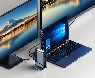 Hub USB-C 16 en 1 Multifunción Profesional con Fuente de Poder - Image 12