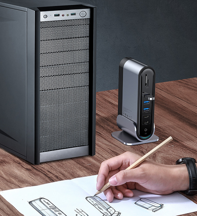 Hub USB-C 16 en 1 Multifunción Profesional con Fuente de Poder - Image 14