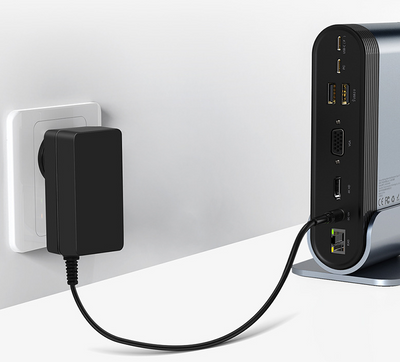 Hub USB-C 16 en 1 Multifunción Profesional con Fuente de Poder - Image 3