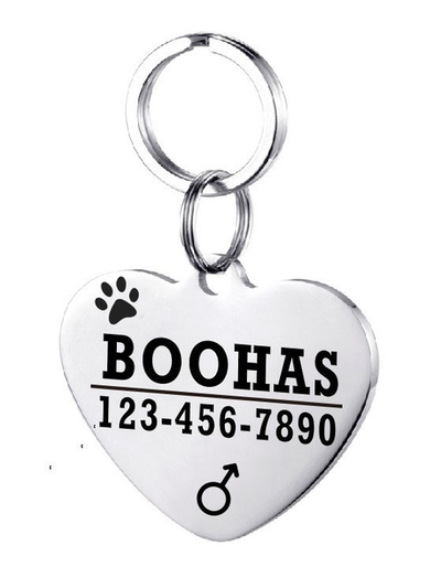 Placa de Identificación para Perro en Acero Inoxidable Personalizada - Image 34