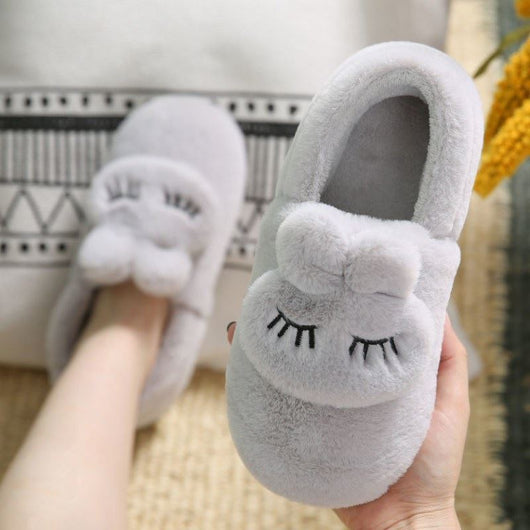 Pantuflas Conejo de Dibujos Animados para Casa - Cómodas Sandalias Deslizantes para Mujer - Image 12