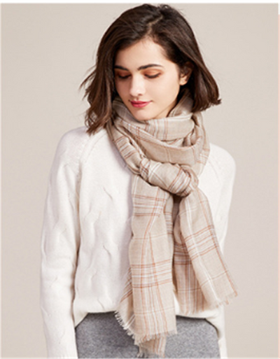Chal de Cachemira Fina para Otoño e Invierno - Image 10
