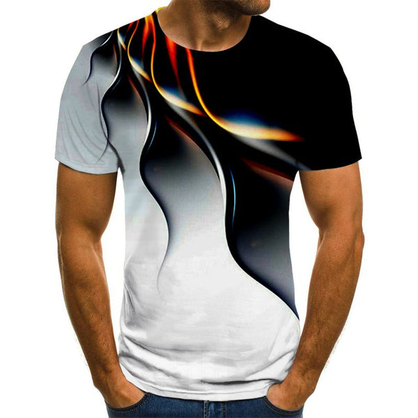 Playera Deportiva Transpirable con Diseño 3D Lightning para Hombre