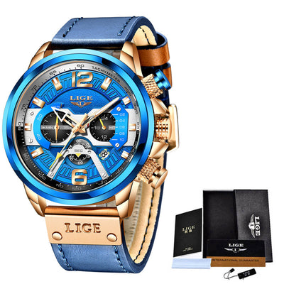 Reloj Deportivo Multifunción Resistente al Agua para Hombre