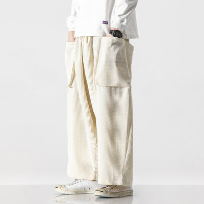 Pantalones Pana Rectos Anchos Holgados para Hombre - Image 18