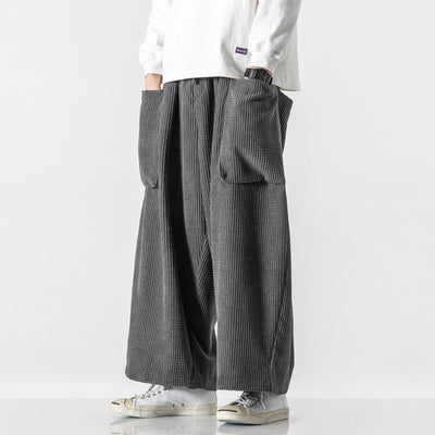 Pantalones Pana Rectos Anchos Holgados para Hombre - Image 6